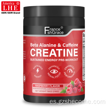 Shecome creatina en polvo antes del entrenamiento
